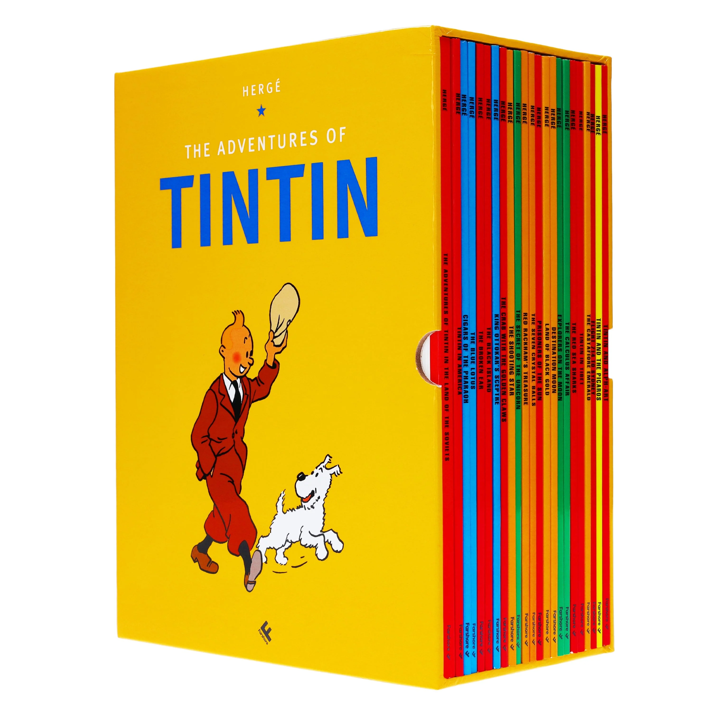 Tintin Paperback Collection: 23 Book Box-Set (Multiple items, slip-cased)