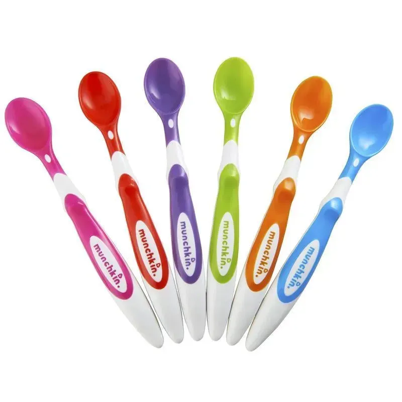 MUNCHKIN SOFT-TIP INFANT SPOONS, 6-PACK