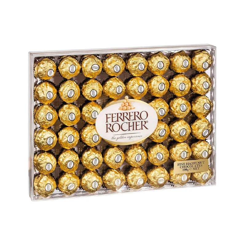 Ferrero Rocher Hazelnut Chocolate Gift Box – 48 Count