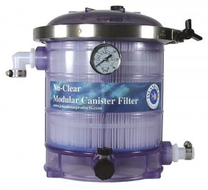 Nu-Clear Modular Canister Filter Model 533 with Micron Cartridge, Carbon & Gauge