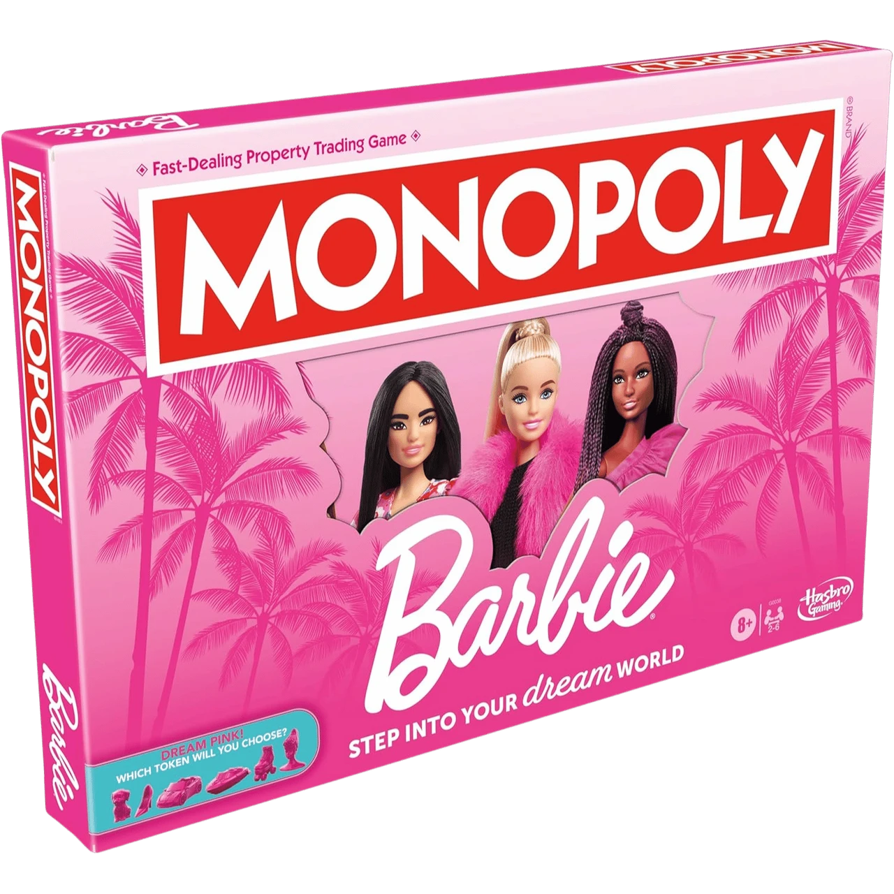Monopoly: Barbie Edition Board Game, Family Games for 2-6 Players, Ages 8+
