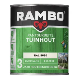 Rambo Pantserbeits Tuinhout semi-gloss opaque RAL 9010 2.5 liters