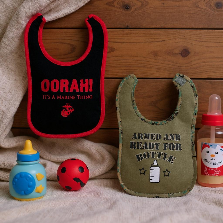 Marine 2pk Baby Bib Set